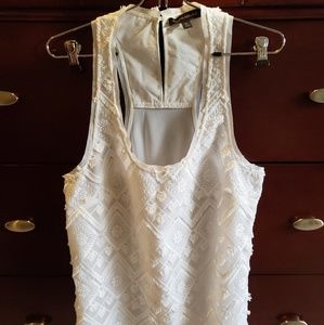 White Textured Tank from Banana Republic